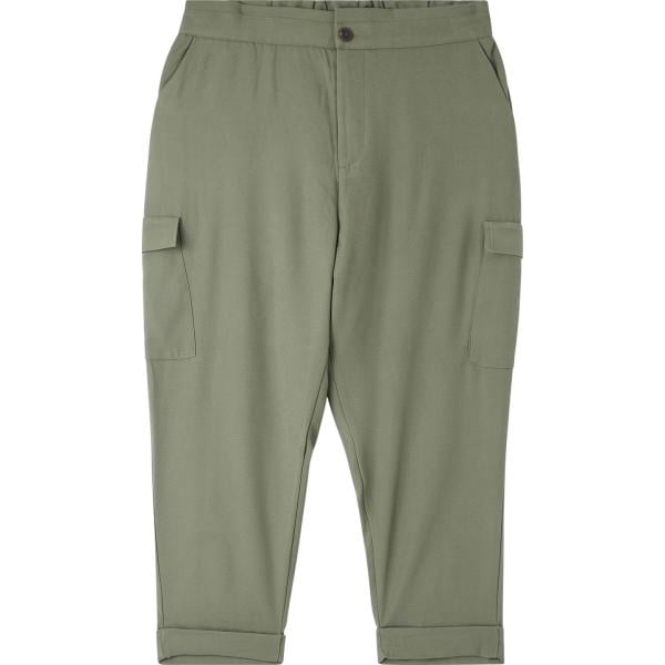 pantaloni cargo Terranova verde tinta unita