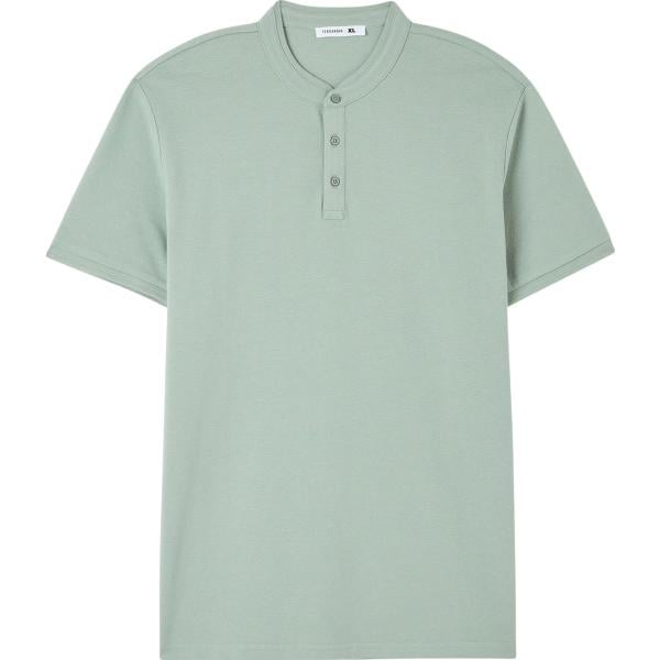 t-shirt Terranova verde tinta unita
