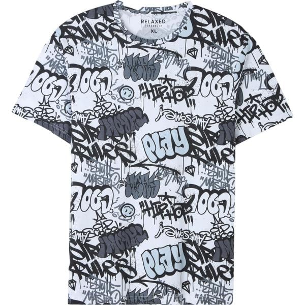 t-shirt Terranova multicolore con stampe