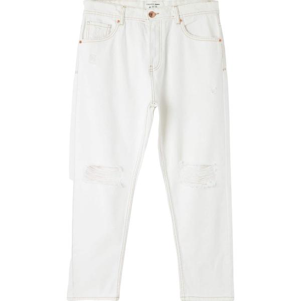 jeans strappati Terranova bianco