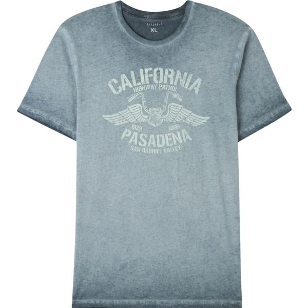 t-shirt Terranova verde con stampe