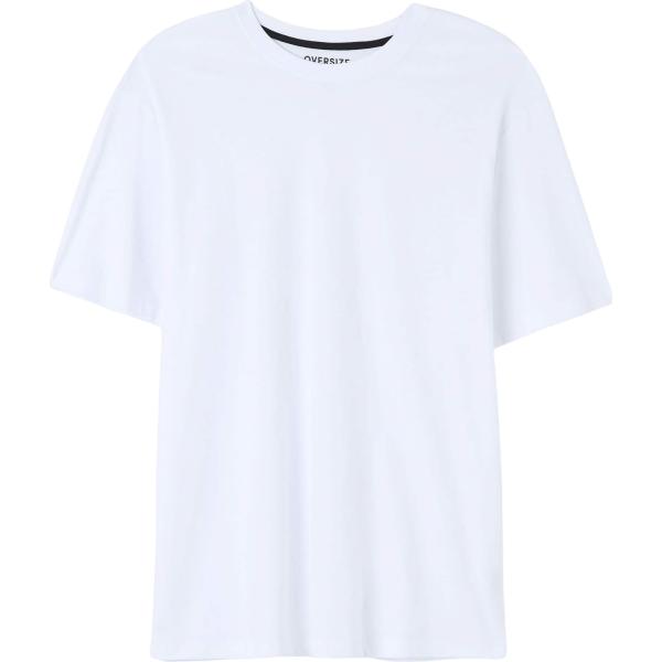 t-shirt Terranova bianco tinta unita