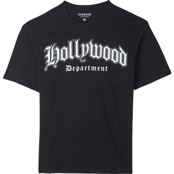 t-shirt Terranova nero con stampe