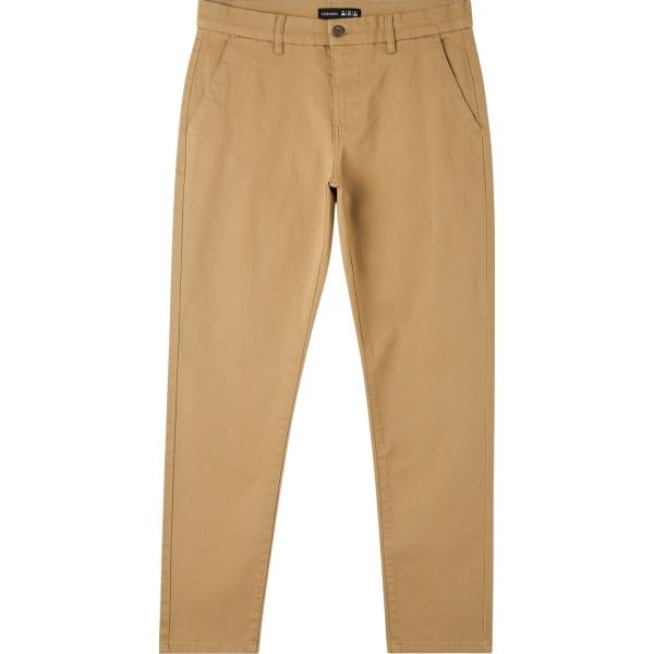 pantaloni skinny Terranova marrone tinta unita