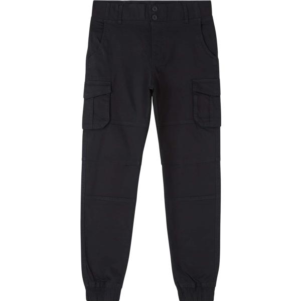 pantaloni cargo Terranova nero tinta unita