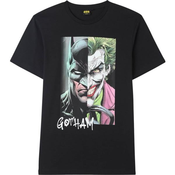 t-shirt Terranova nero con stampe