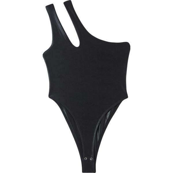 body Terranova nero tinta unita