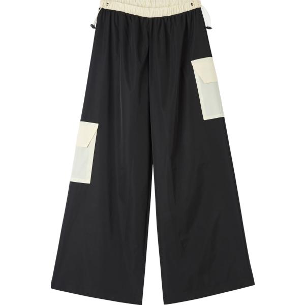 pantaloni cargo Terranova nero tinta unita