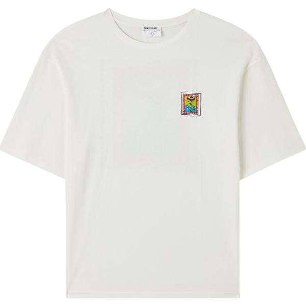t-shirt Terranova bianco con stampe