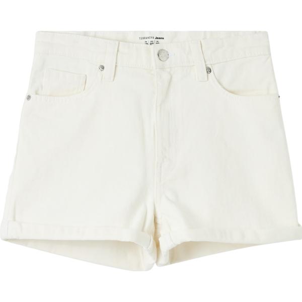 shorts Terranova bianco tinta unita