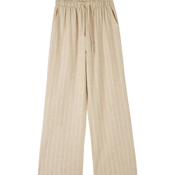 pantaloni Terranova marrone a righe