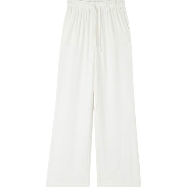 pantaloni Terranova bianco tinta unita