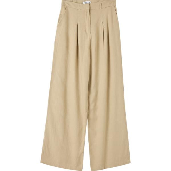 pantaloni Terranova marrone tinta unita