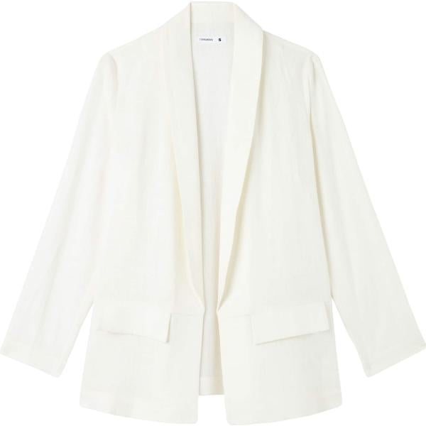 blazer Terranova bianco tinta unita