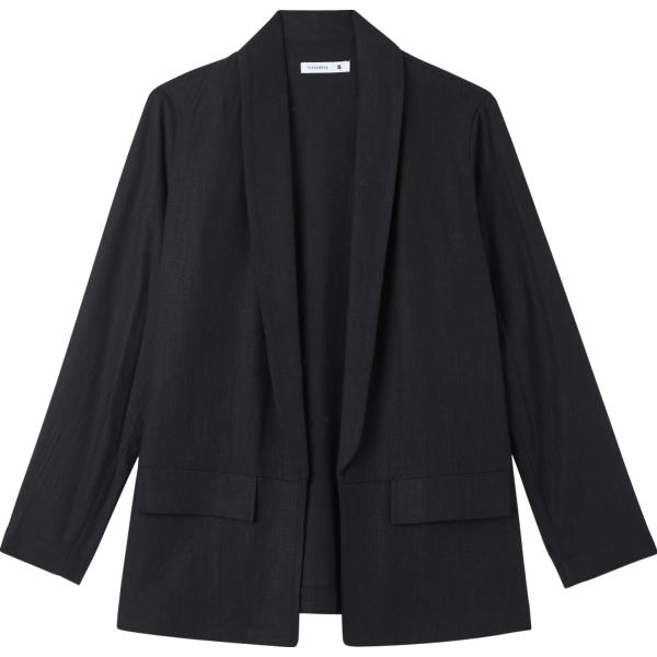 blazer Terranova nero tinta unita