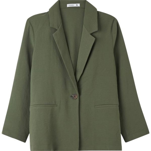 blazer Terranova verde tinta unita
