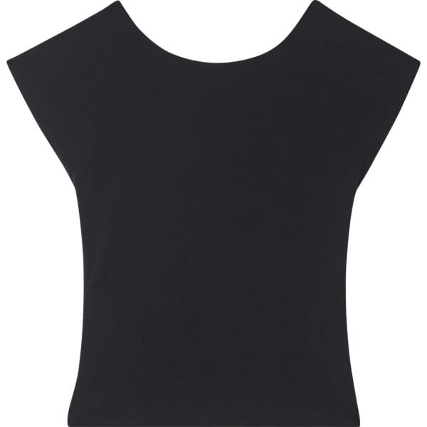 t-shirt Terranova nero tinta unita
