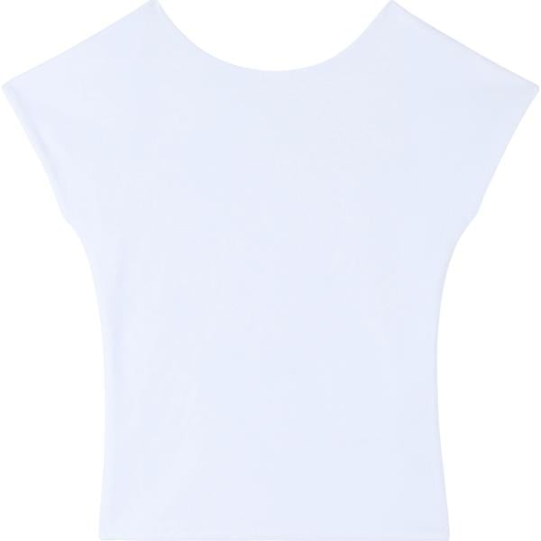 t-shirt Terranova bianco tinta unita