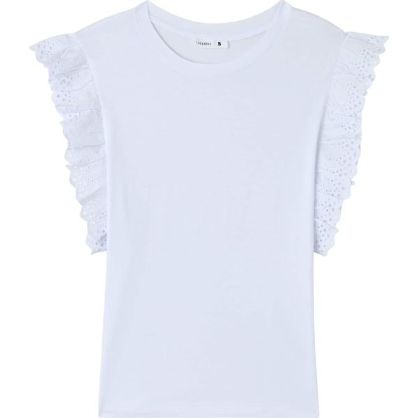 t-shirt Terranova bianco tinta unita