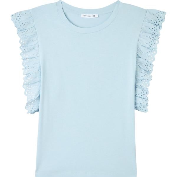 t-shirt Terranova blu tinta unita
