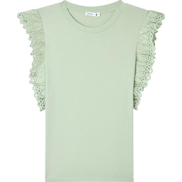 t-shirt Terranova verde tinta unita