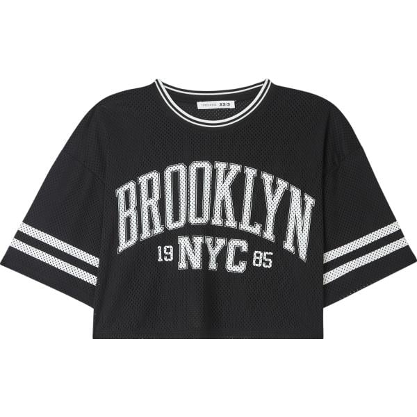 t-shirt Terranova nero con stampe