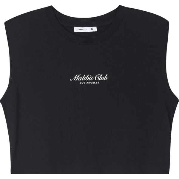 t-shirt Terranova nero con stampe