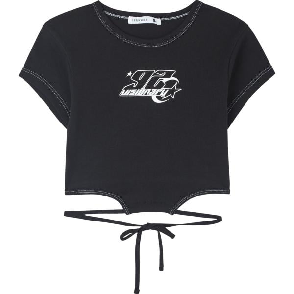 t-shirt Terranova nero con stampe