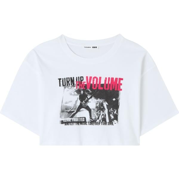 t-shirt Terranova bianco con stampe
