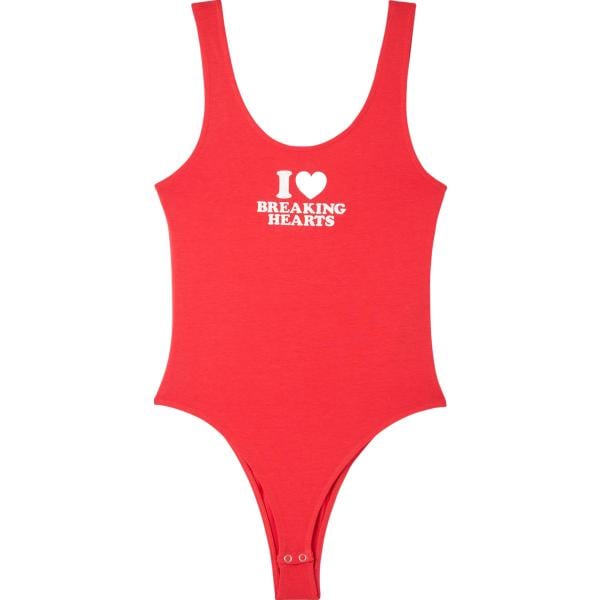 body Terranova rosso con stampe