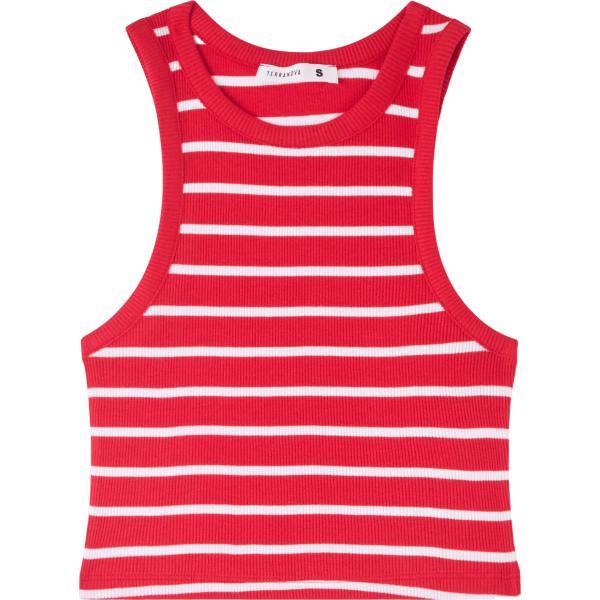 canottiere Terranova rosso a righe