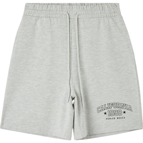 pantaloncini sportivi Terranova grigio con stampe