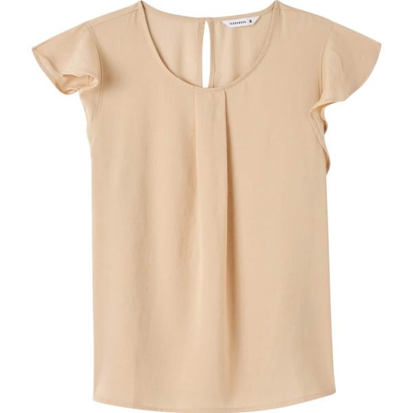 bluse Terranova marrone tinta unita