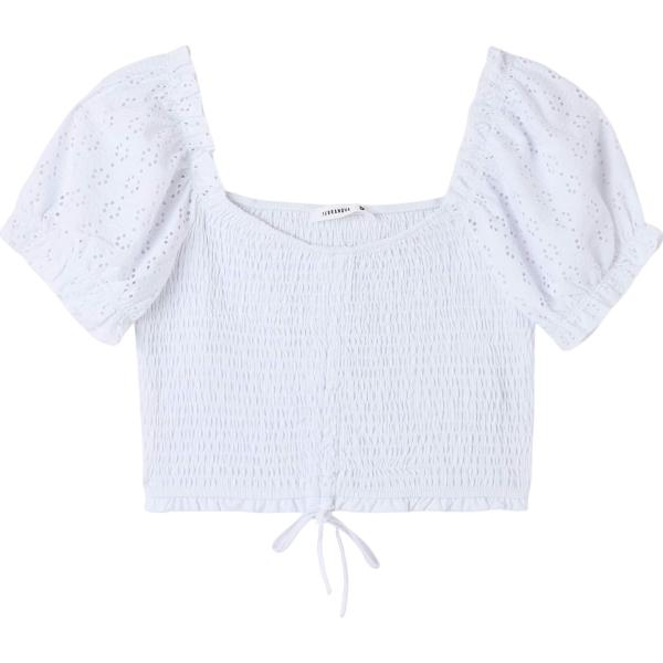 bluse Terranova bianco tinta unita