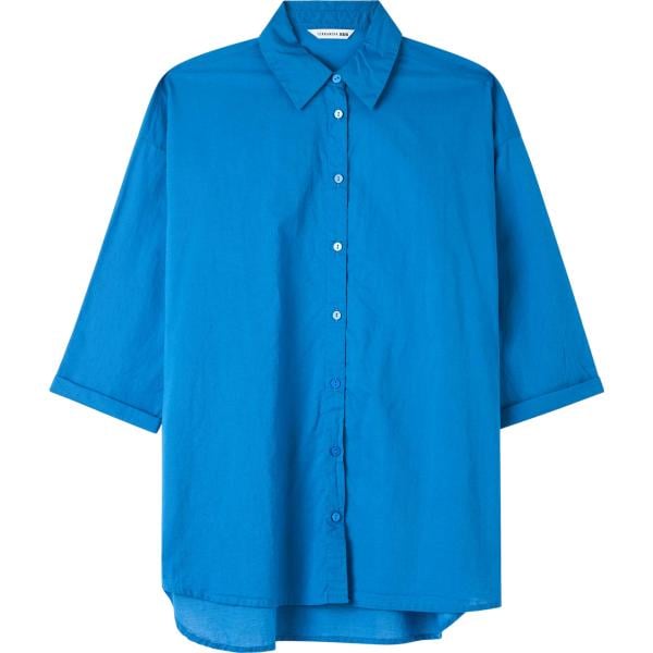 camicie Terranova blu tinta unita