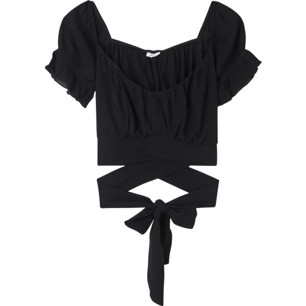 bluse Terranova nero tinta unita
