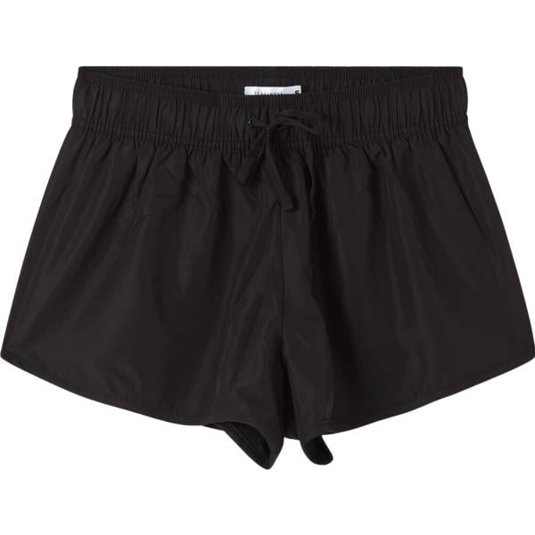 shorts da donna in nero pece corto con coulisse Terranova