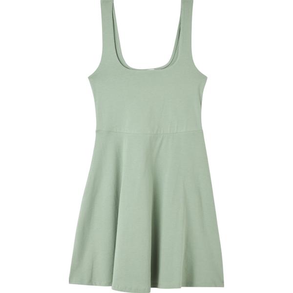 vestiti midi/longuette Terranova verde tinta unita
