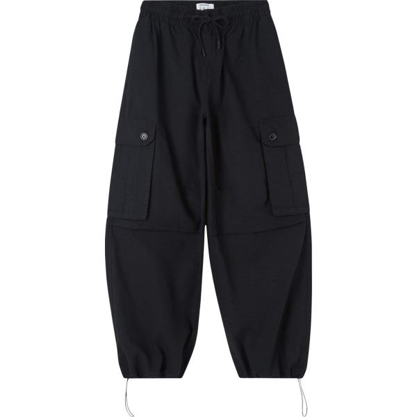pantaloni cargo Terranova nero tinta unita