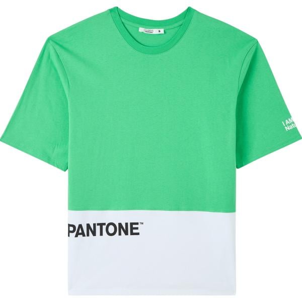 t-shirt Terranova verde con stampe