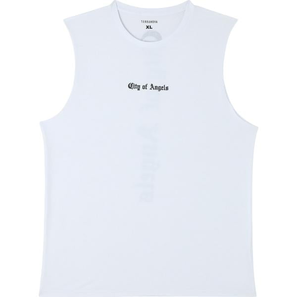 canottiere Terranova bianco con stampe