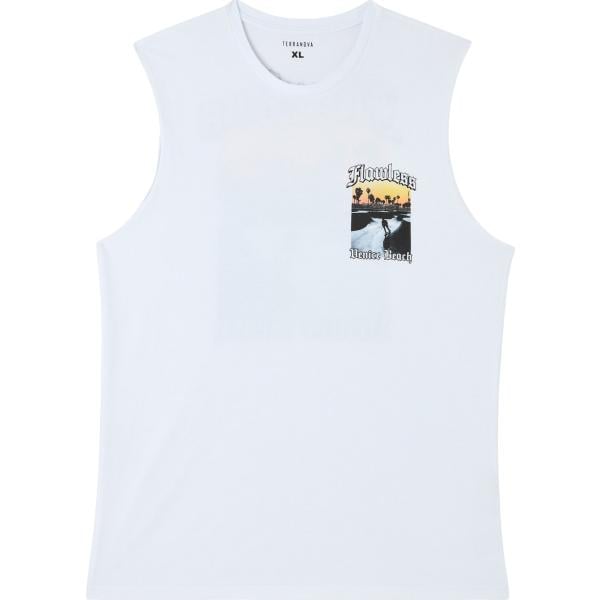 canottiere Terranova bianco con stampe