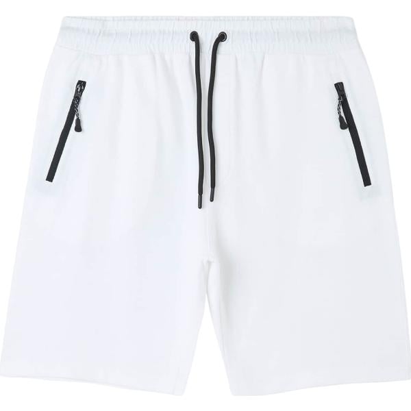 pantaloncini sportivi Terranova bianco tinta unita