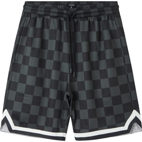 pantaloncini sportivi Terranova nero a quadri