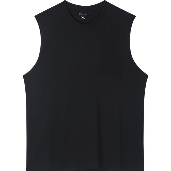 t-shirt Terranova nero tinta unita