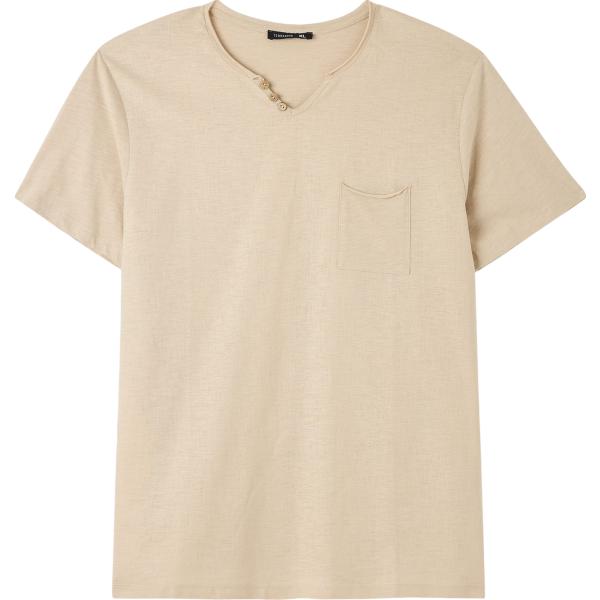 t-shirt Terranova marrone tinta unita