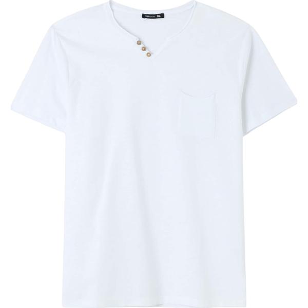t-shirt Terranova bianco tinta unita