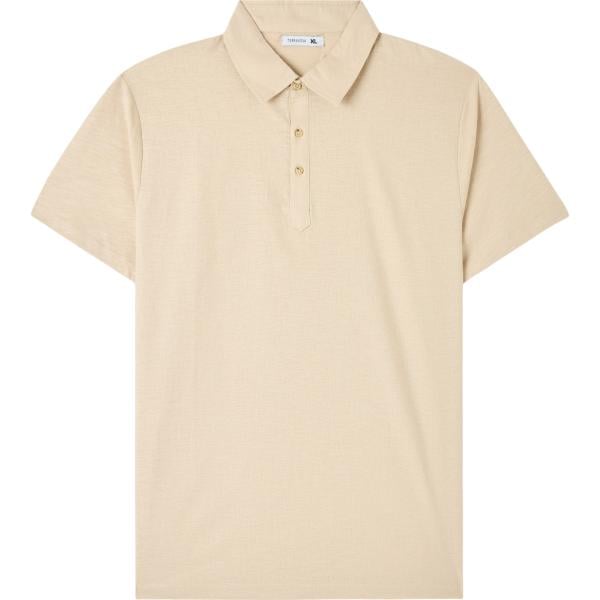 polo Terranova marrone tinta unita