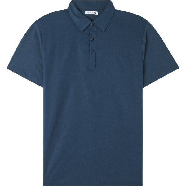 polo Terranova blu tinta unita