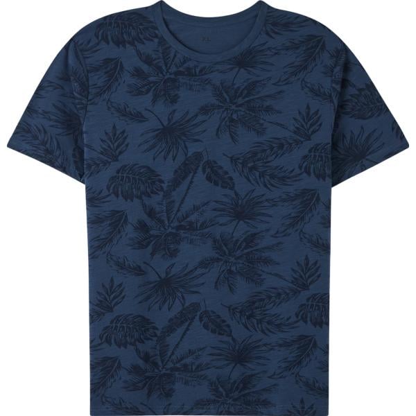 t-shirt Terranova blu con stampe